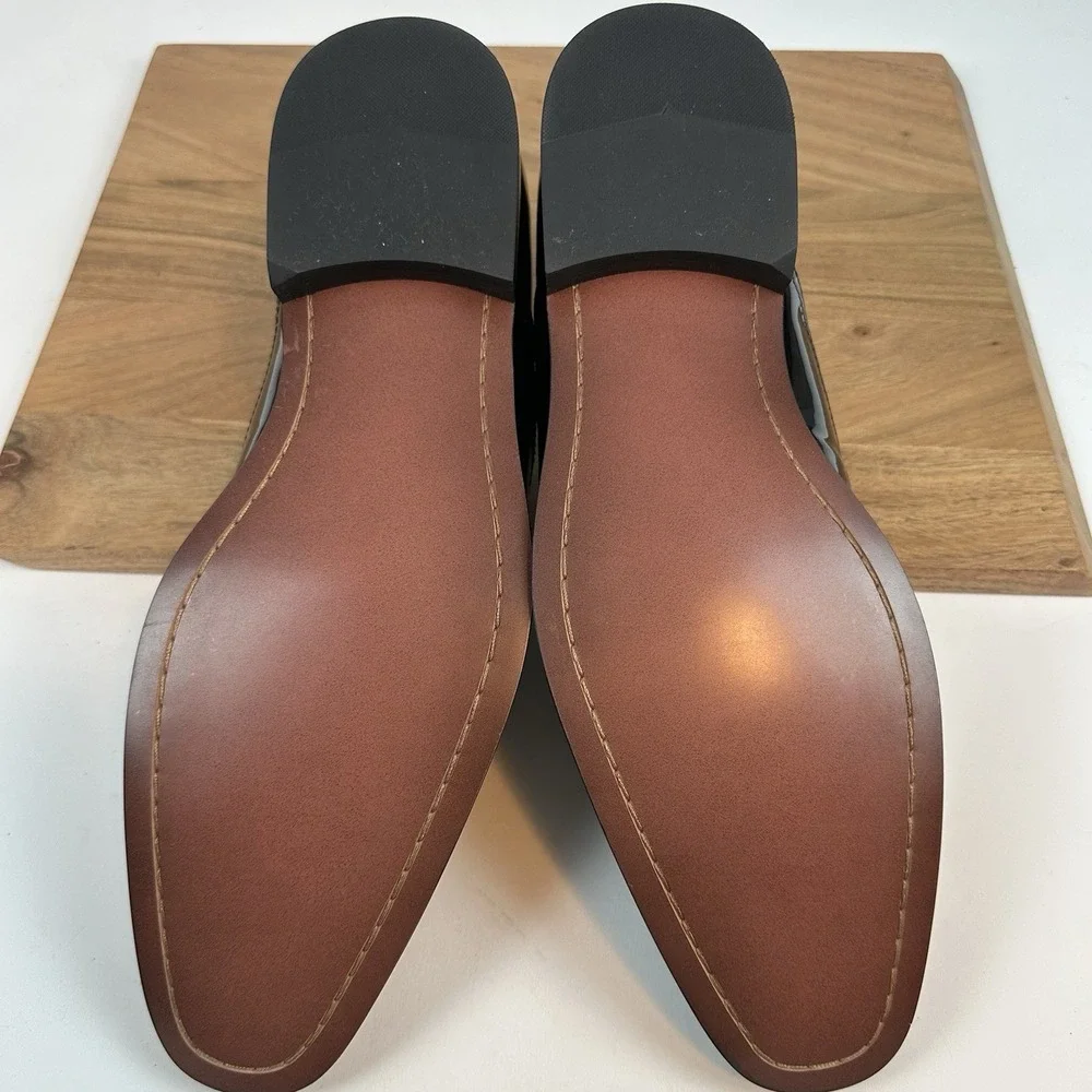 New Mens Joseph Abboud Soiree Patent Leather Lace‎ Up Dress Shoes Sz 15 D